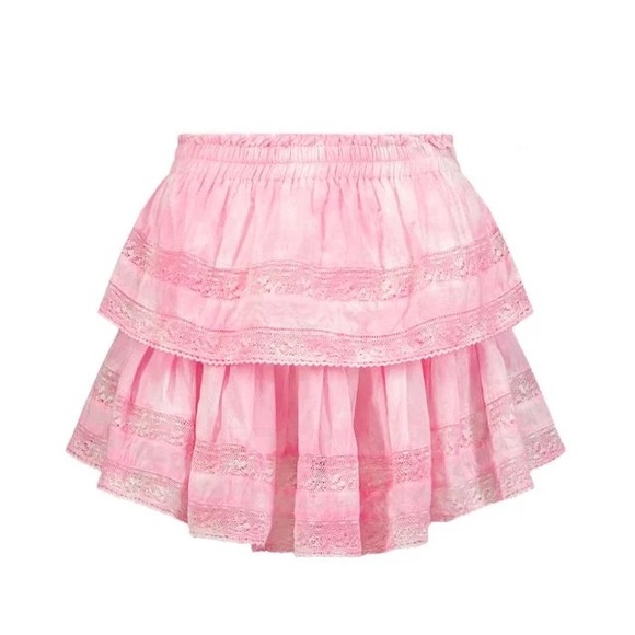 LoveShackFancy Dresses & Skirts - LoveShackFancy Pink Heritage Mini Skirt